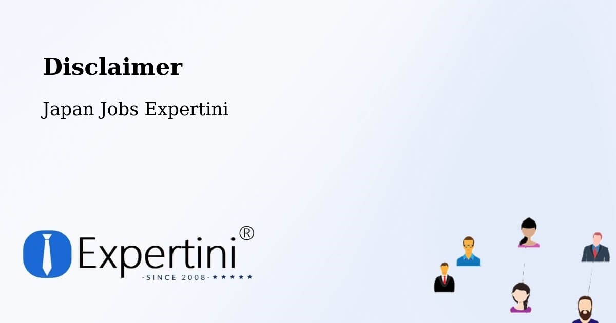 Disclaimer – Yaita Shi - Japan Jobs Expertini